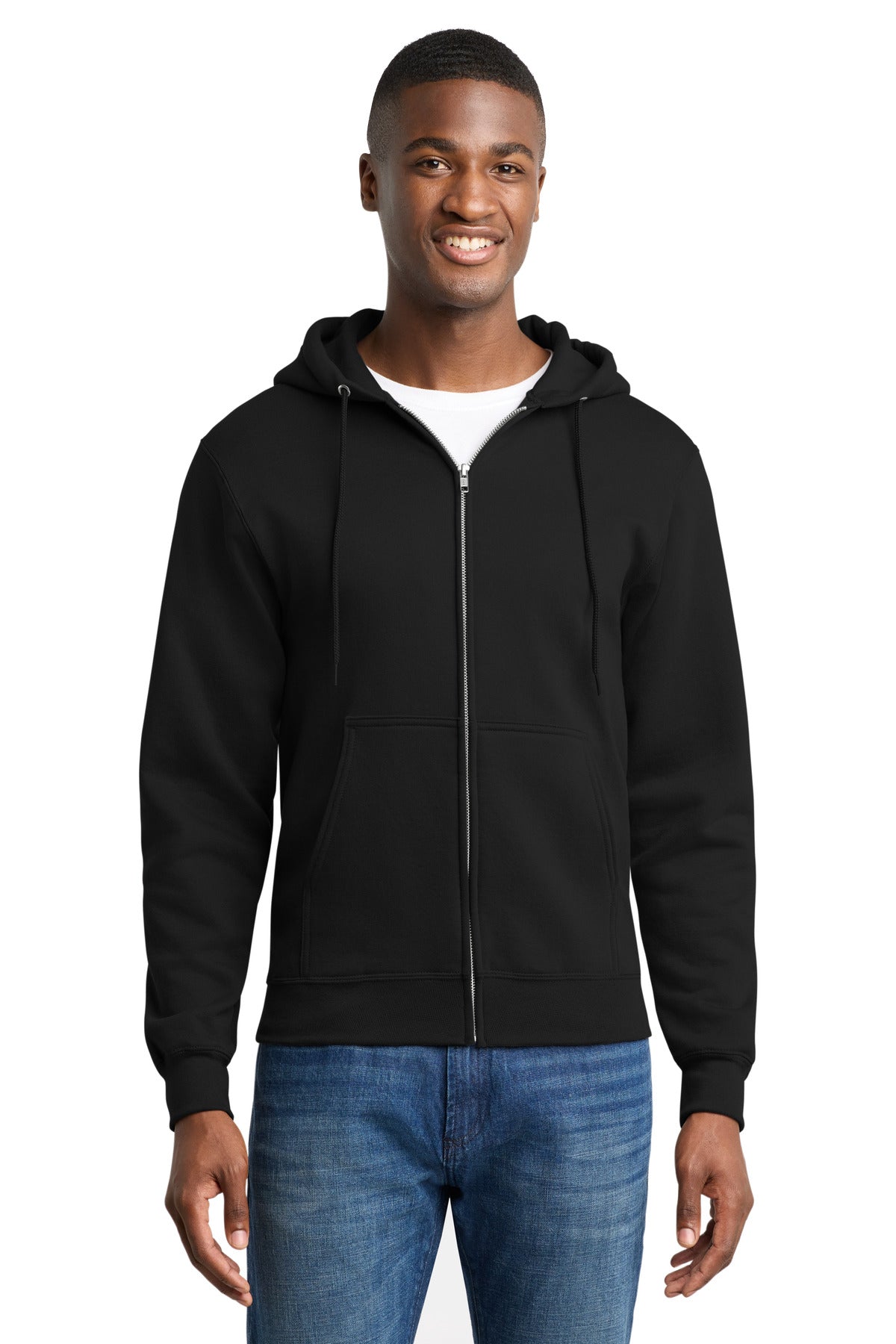 Port & Co ™ Core Fleece Full-Zip Hooded Sweatshirt. PC78ZH - Port & Co PC78ZH