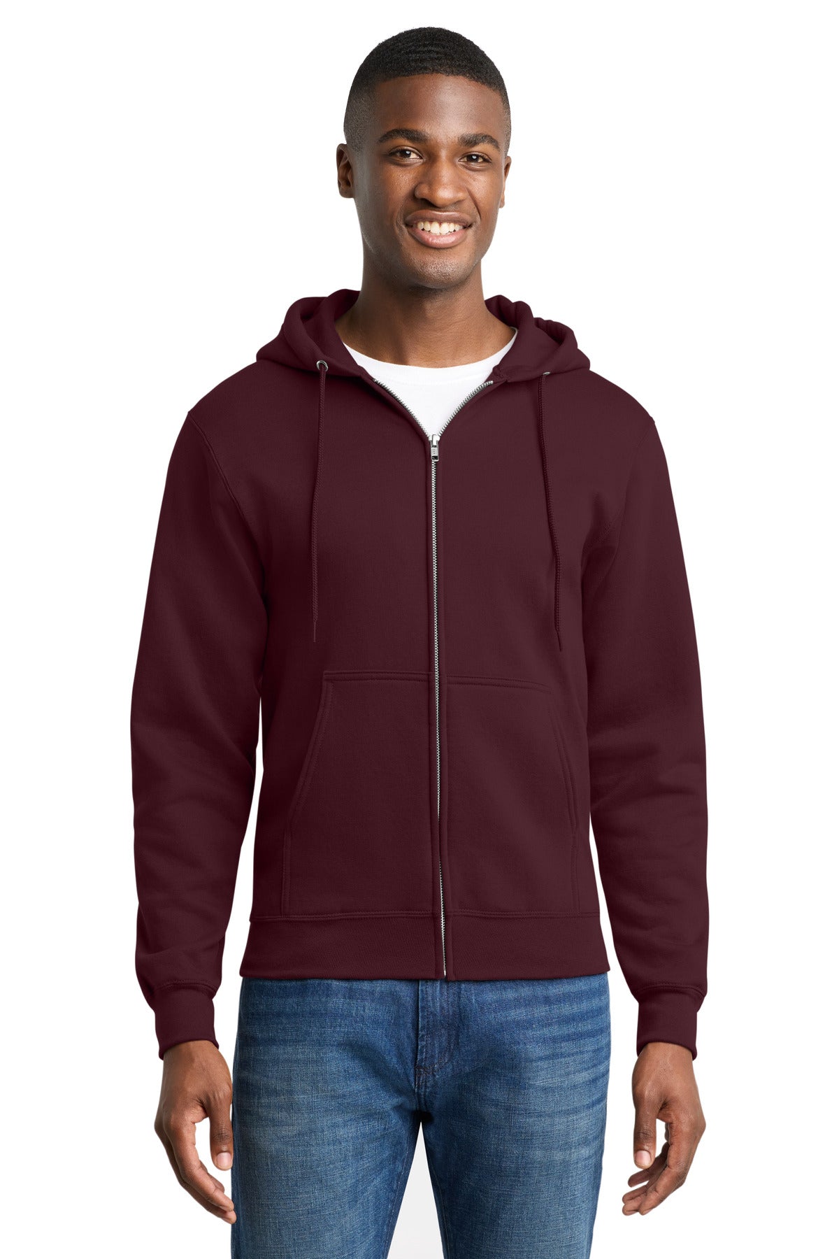 Port & Co ™ Core Fleece Full-Zip Hooded Sweatshirt. PC78ZH - Port & Co PC78ZH