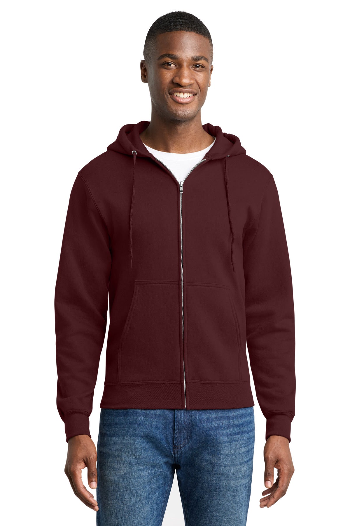 Port & Company PC78ZH Core Fleece Full-Zip Hooded Sweatshirt | Port & Co PC78ZH