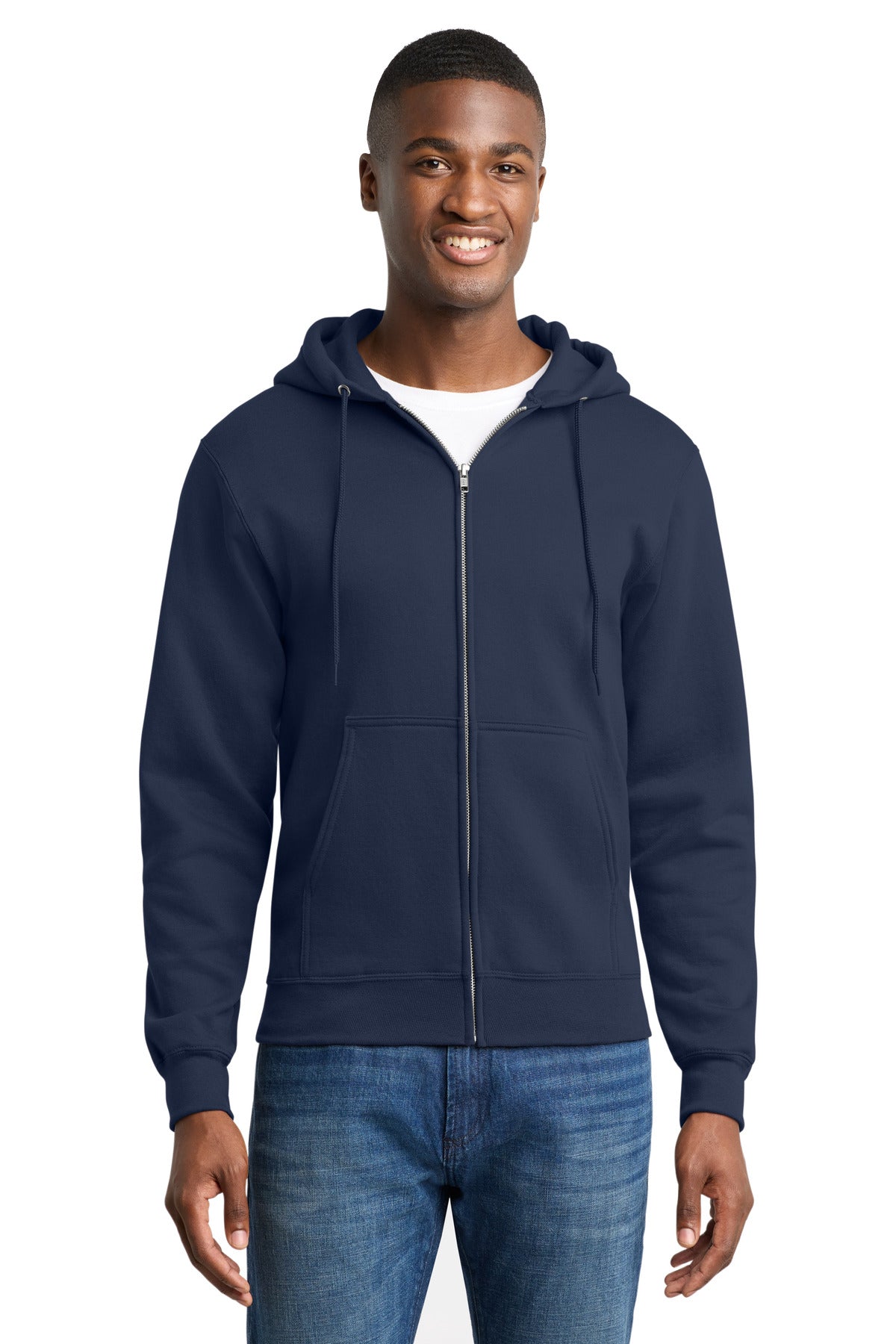 Port & Co ™ Core Fleece Full-Zip Hooded Sweatshirt. PC78ZH - Port & Co PC78ZH