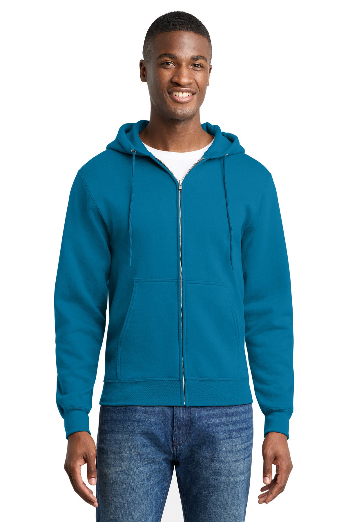 Port & Company PC78ZH Core Fleece Full-Zip Hooded Sweatshirt | Port & Co PC78ZH