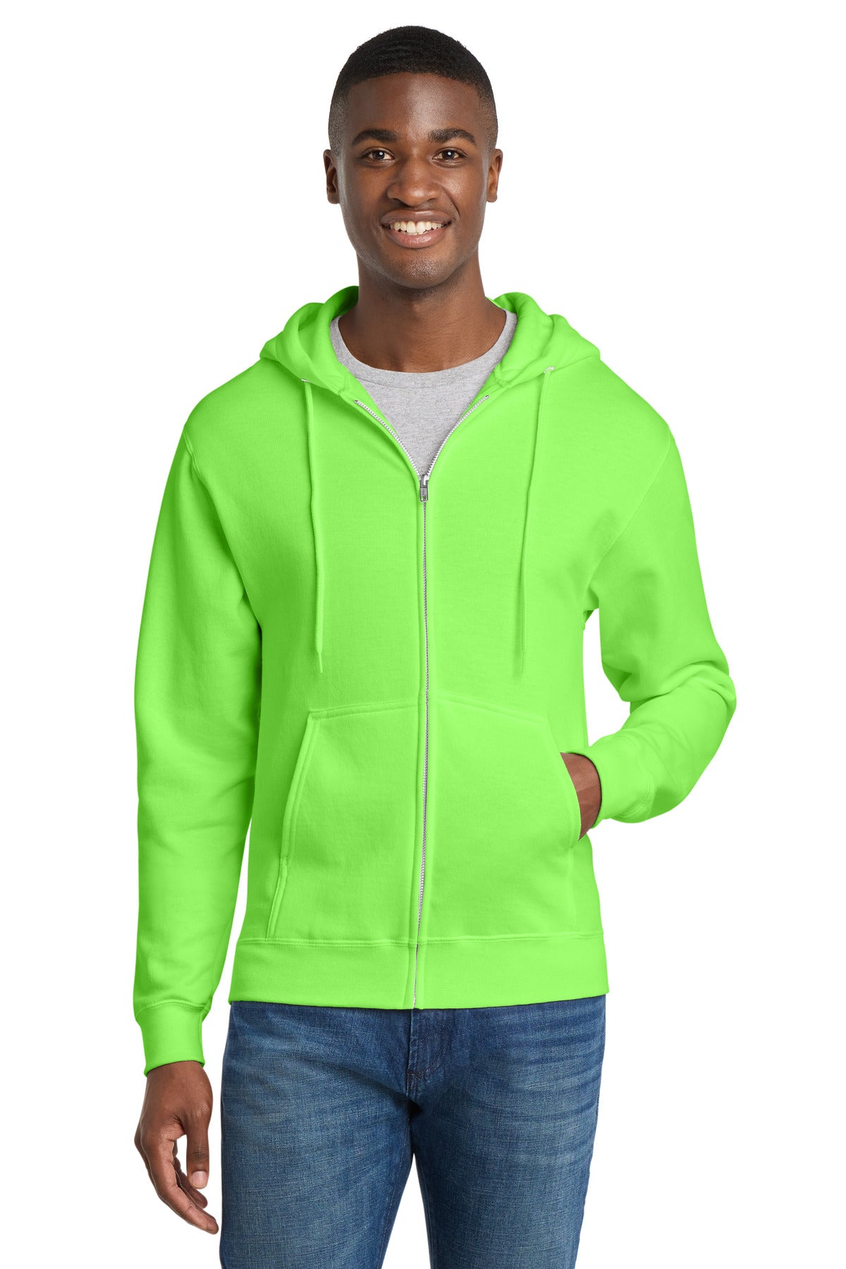 Port & Co ™ Core Fleece Full-Zip Hooded Sweatshirt. PC78ZH - Port & Co PC78ZH