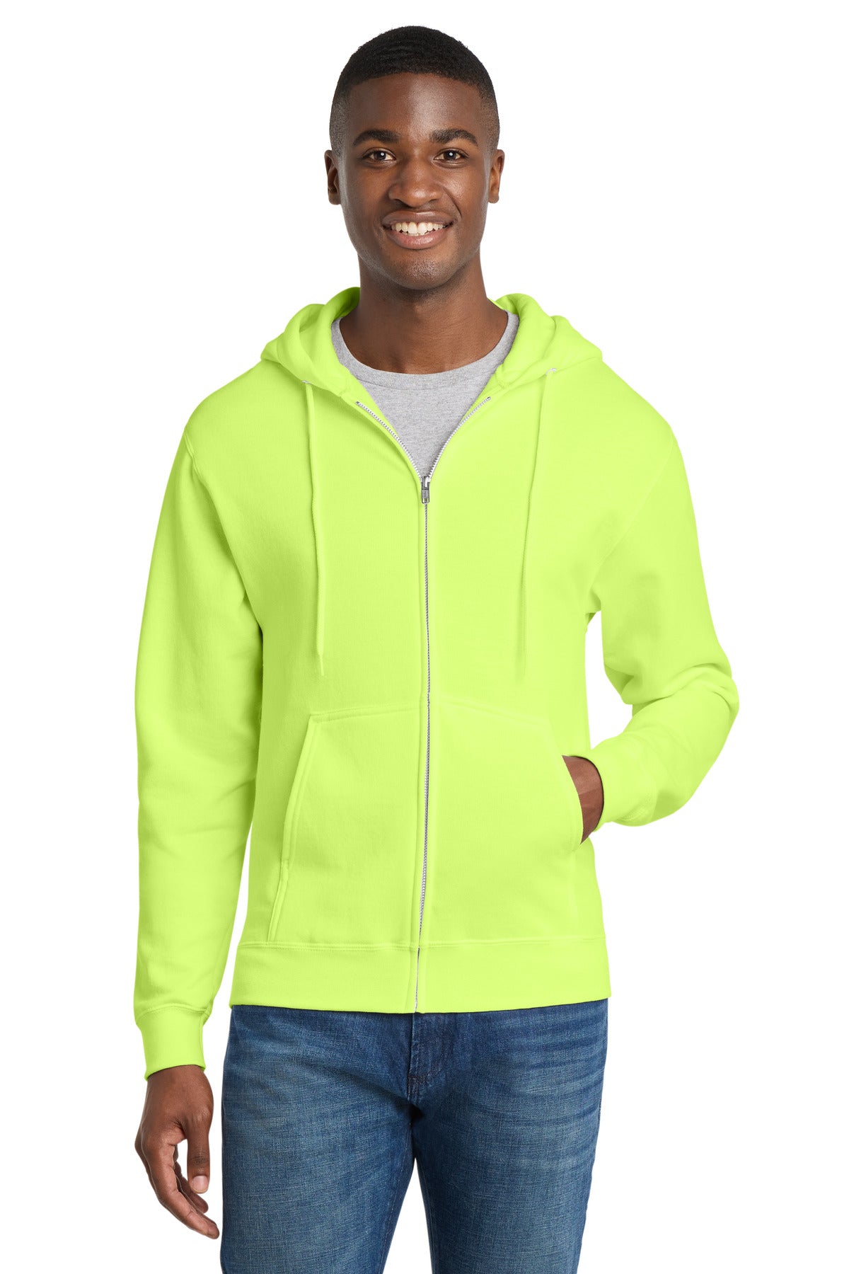 Port & Co ™ Core Fleece Full-Zip Hooded Sweatshirt. PC78ZH - Port & Co PC78ZH