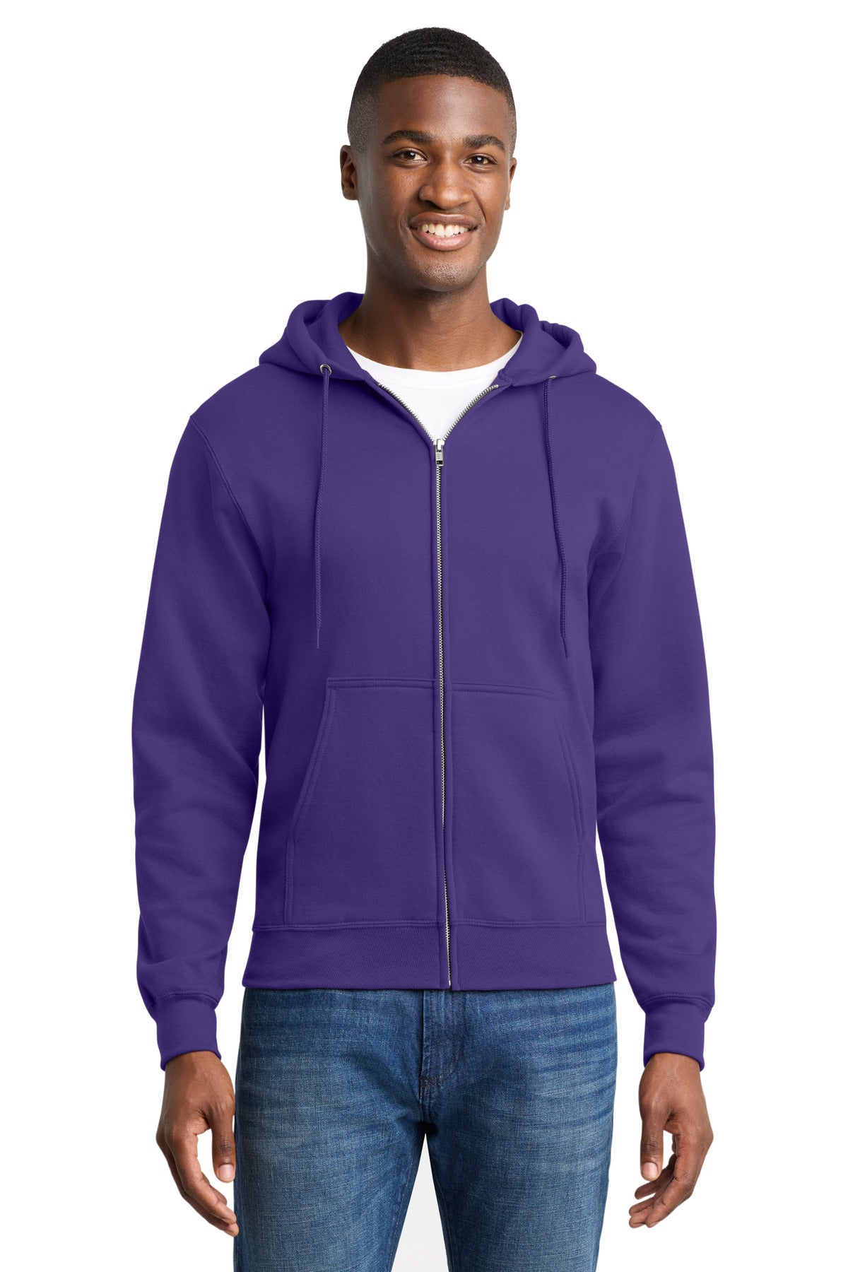 Port & Co ™ Core Fleece Full-Zip Hooded Sweatshirt. PC78ZH - Port & Co PC78ZH