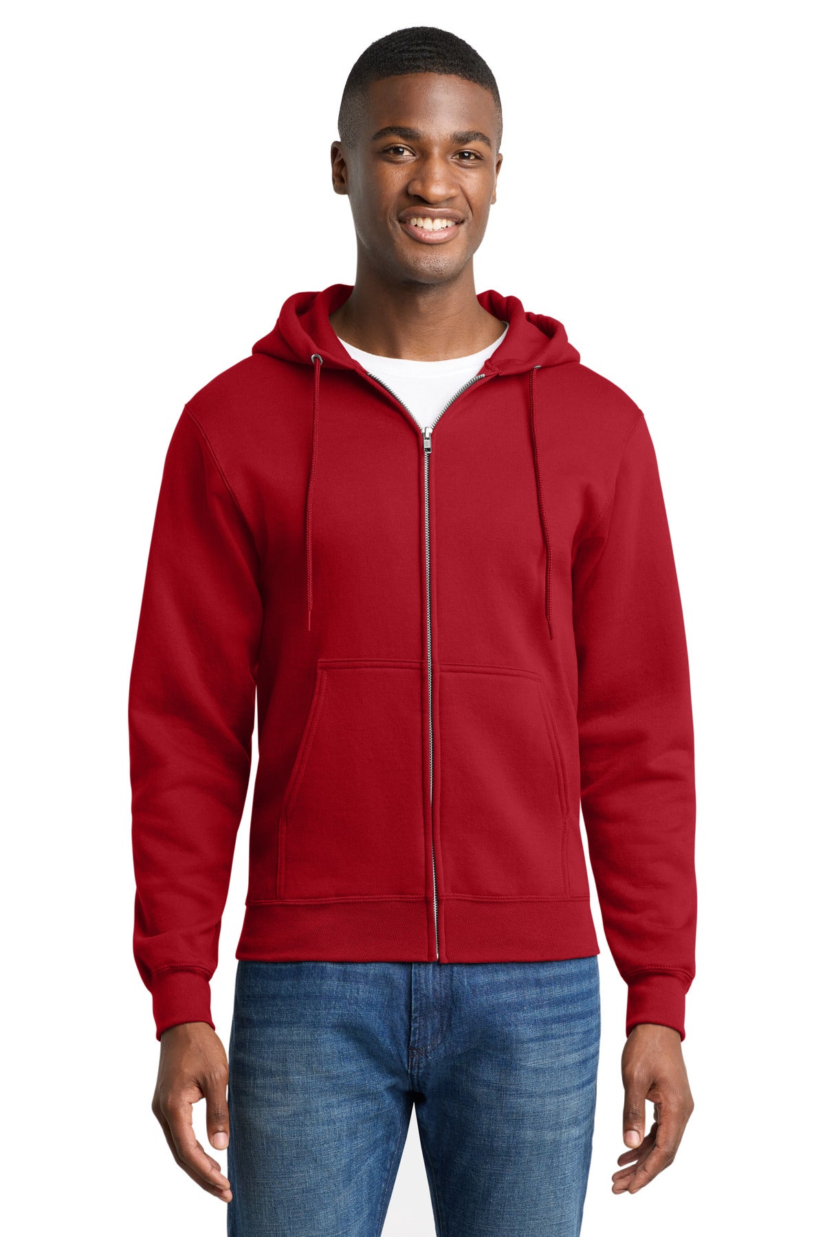 Port & Company PC78ZH Core Fleece Full-Zip Hooded Sweatshirt | Port & Co PC78ZH