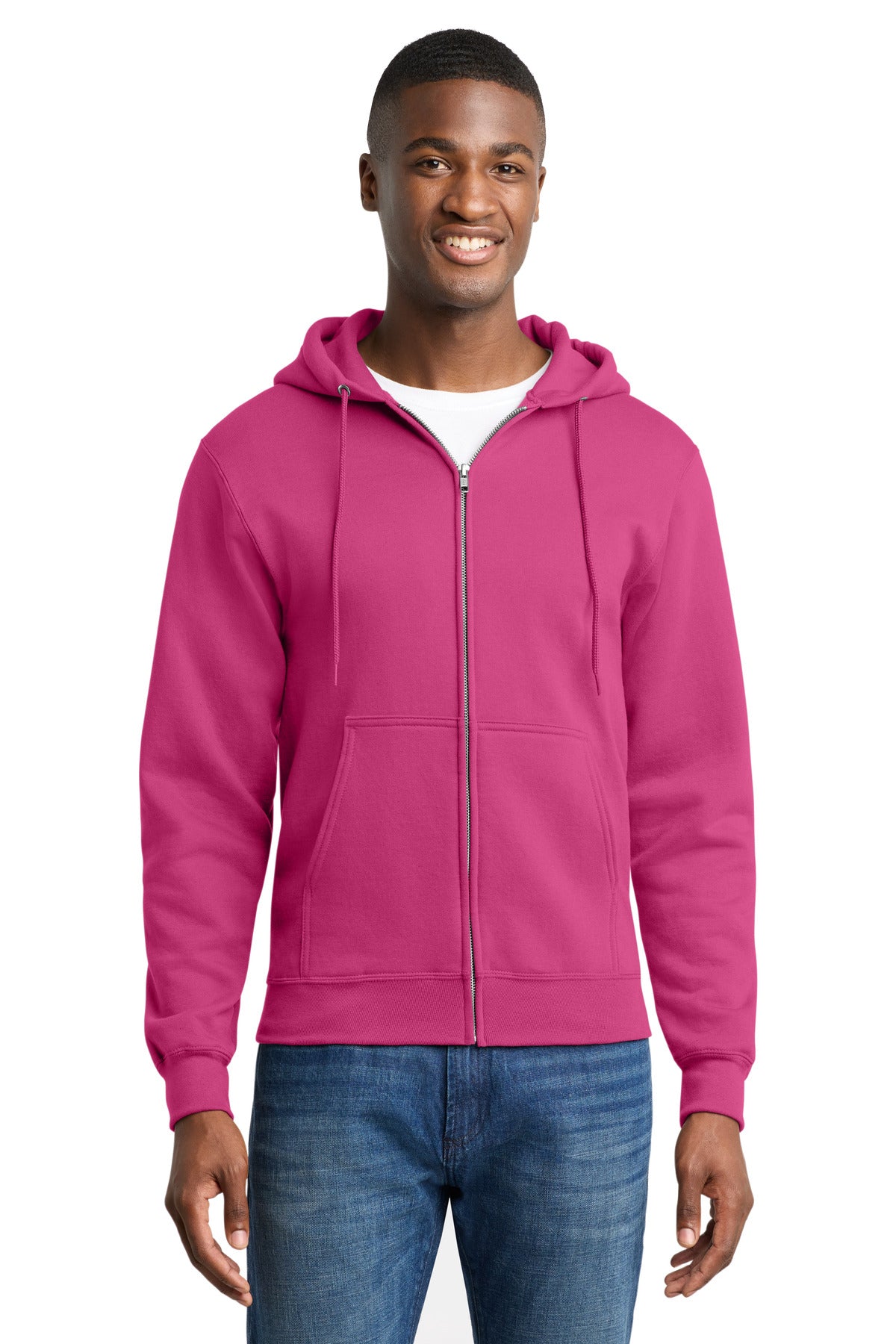Port & Co ™ Core Fleece Full-Zip Hooded Sweatshirt. PC78ZH - Port & Co PC78ZH