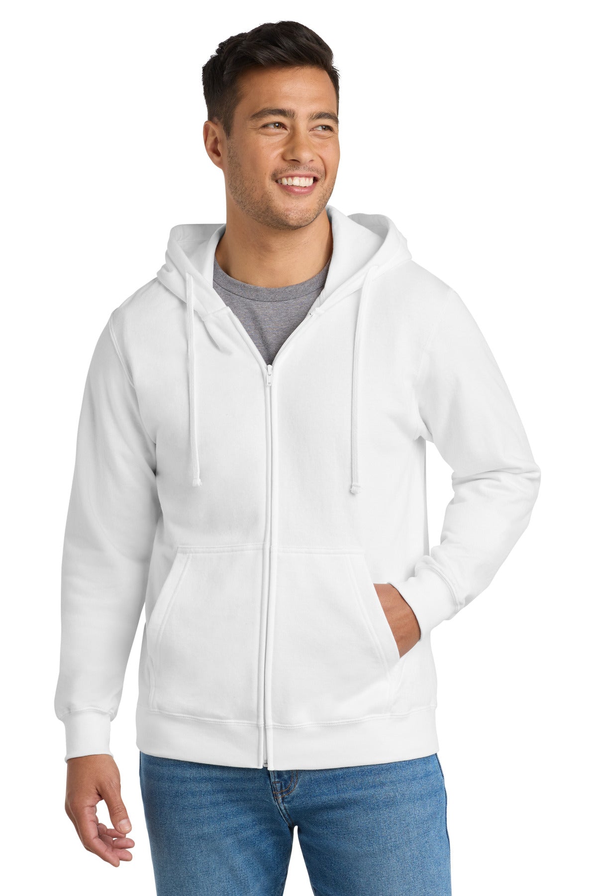 Port & Co ™ Fan Favorite Fleece Full-Zip Hooded Sweatshirt. PC850ZH - Port & Company PC850ZH