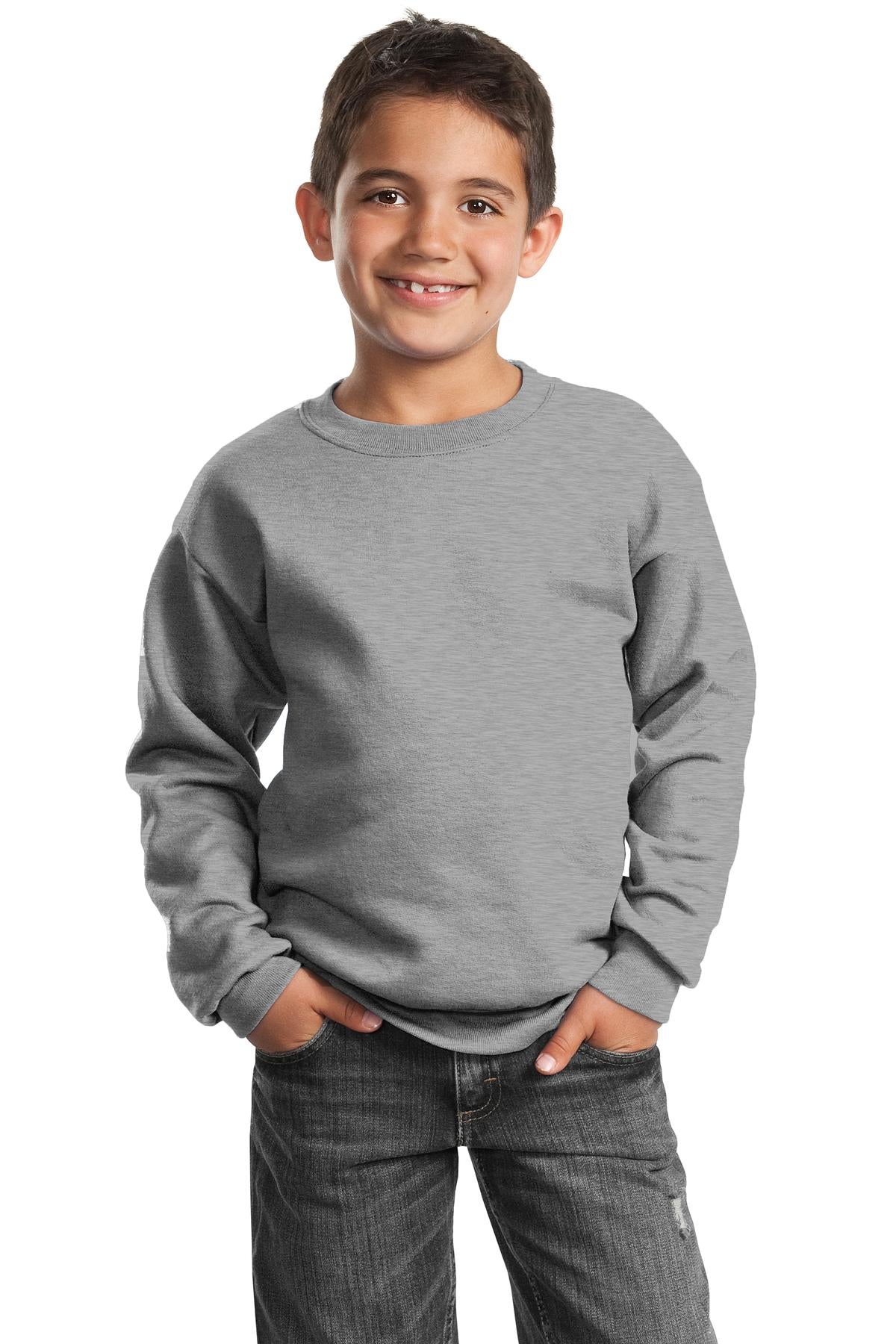 Port & Co ™ Youth Core Fleece Crewneck Sweatshirt. PC90Y - Port & Company PC90Y