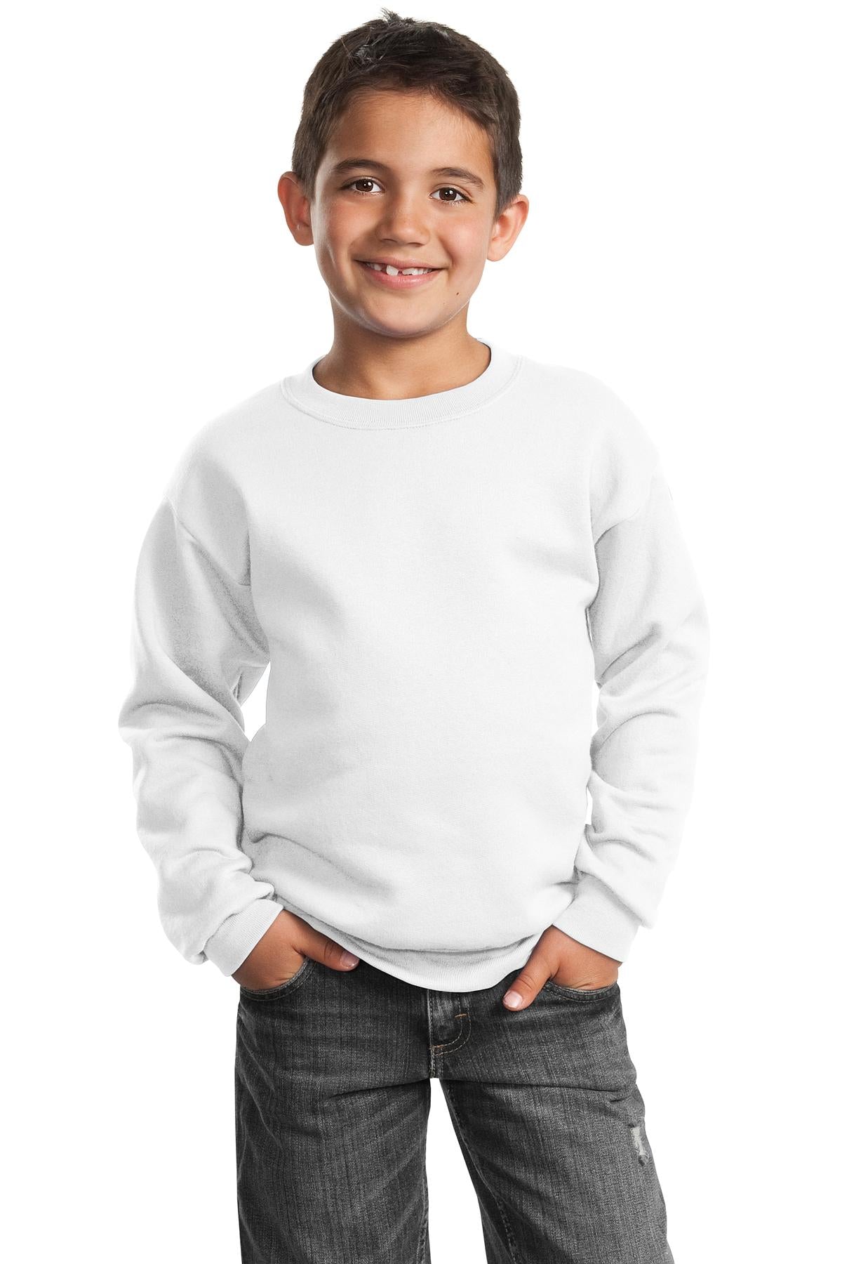 Port & Co ™ Youth Core Fleece Crewneck Sweatshirt. PC90Y - Port & Company PC90Y