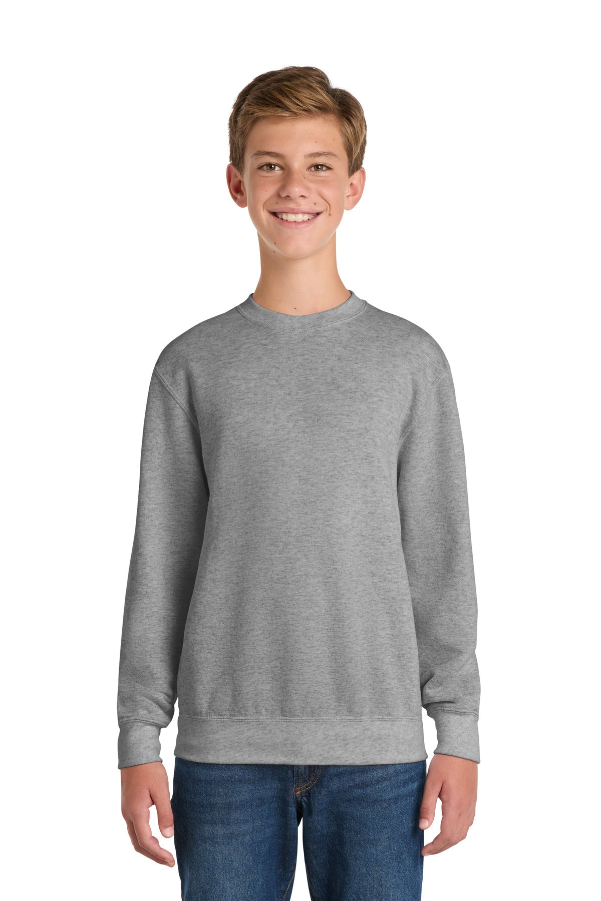 Port & Co PC90Y Youth Core Fleece Crewneck Sweatshirt | Wholesale Youth Crewnecks