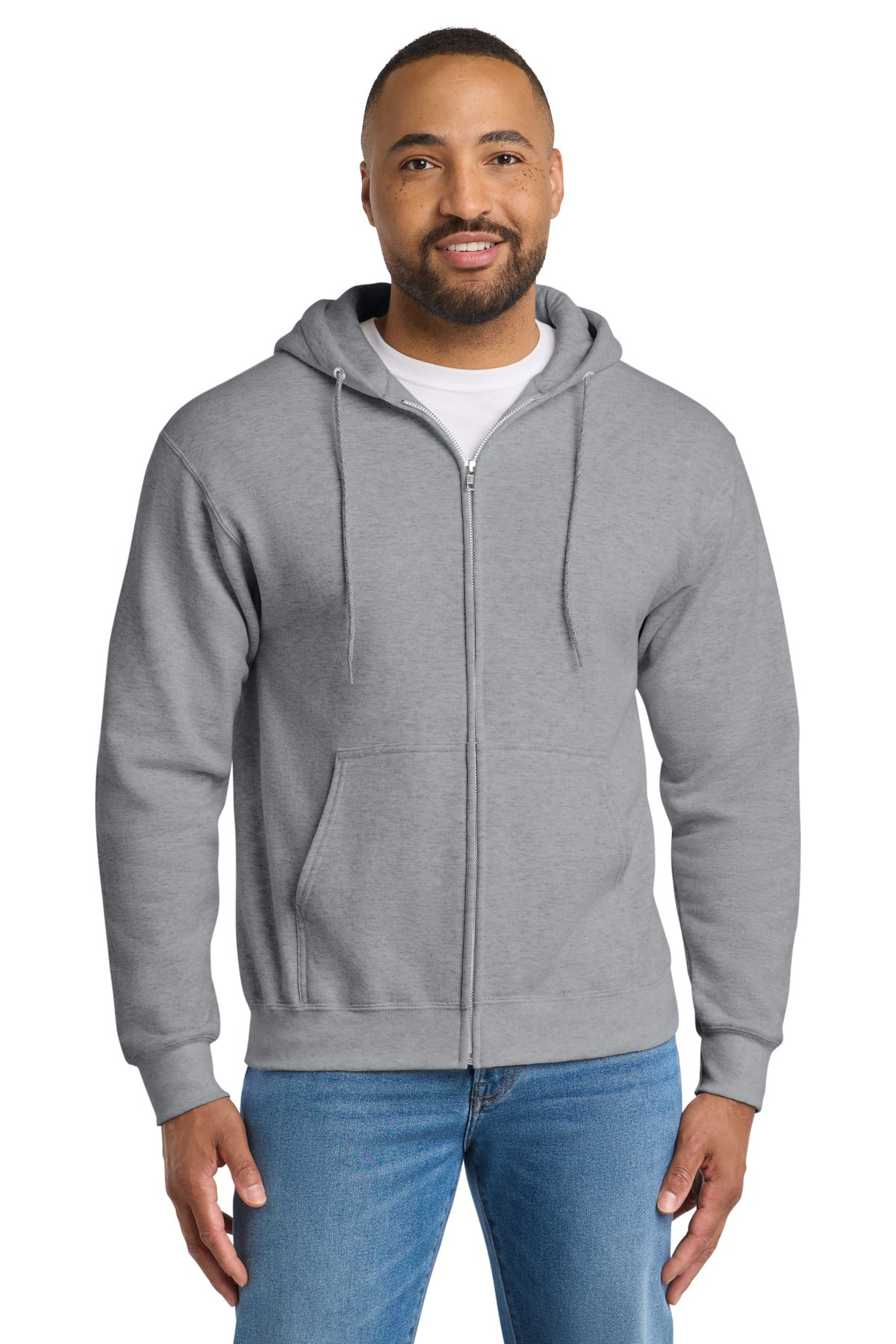 Port & Company PC90ZHT Tall Essential Fleece Full-Zip Hoodie | Port & Co