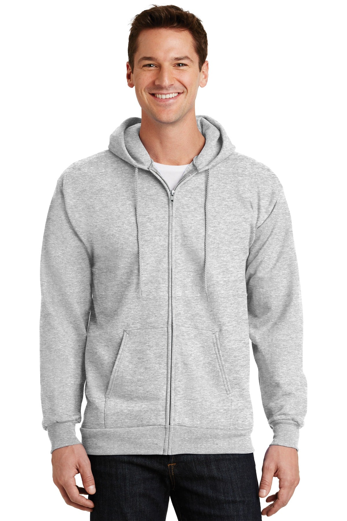 Port & Co ™ Essential Fleece Full-Zip Hooded Sweatshirt. PC90ZH - Port & Company PC90ZH