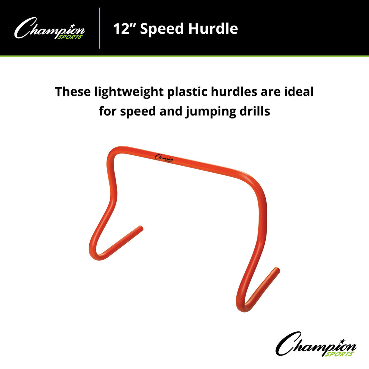 Champion Sports SPEED HURDLE 12" H, SINGLE