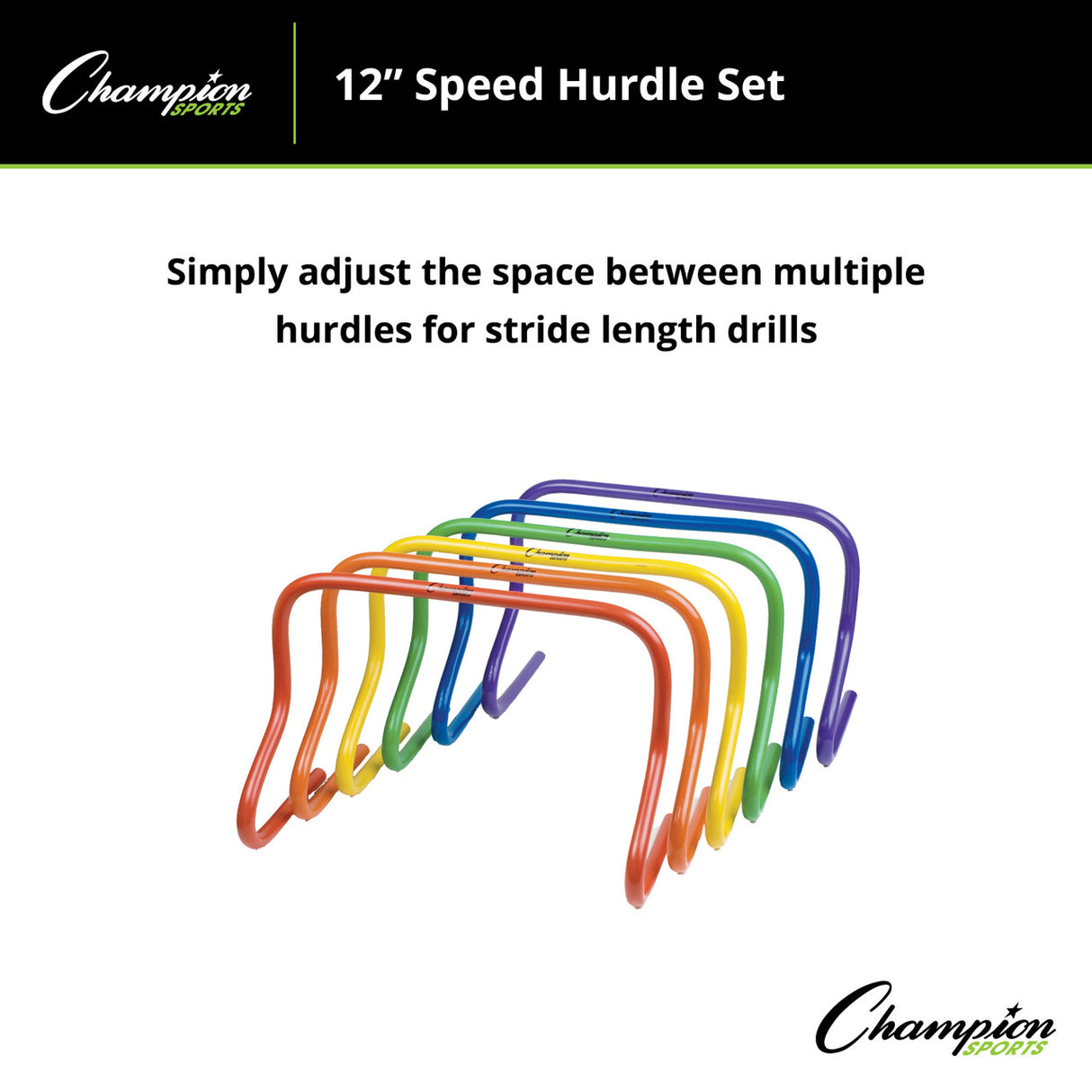 Champion Sports SPEED HURDLE 12" H, SINGLE