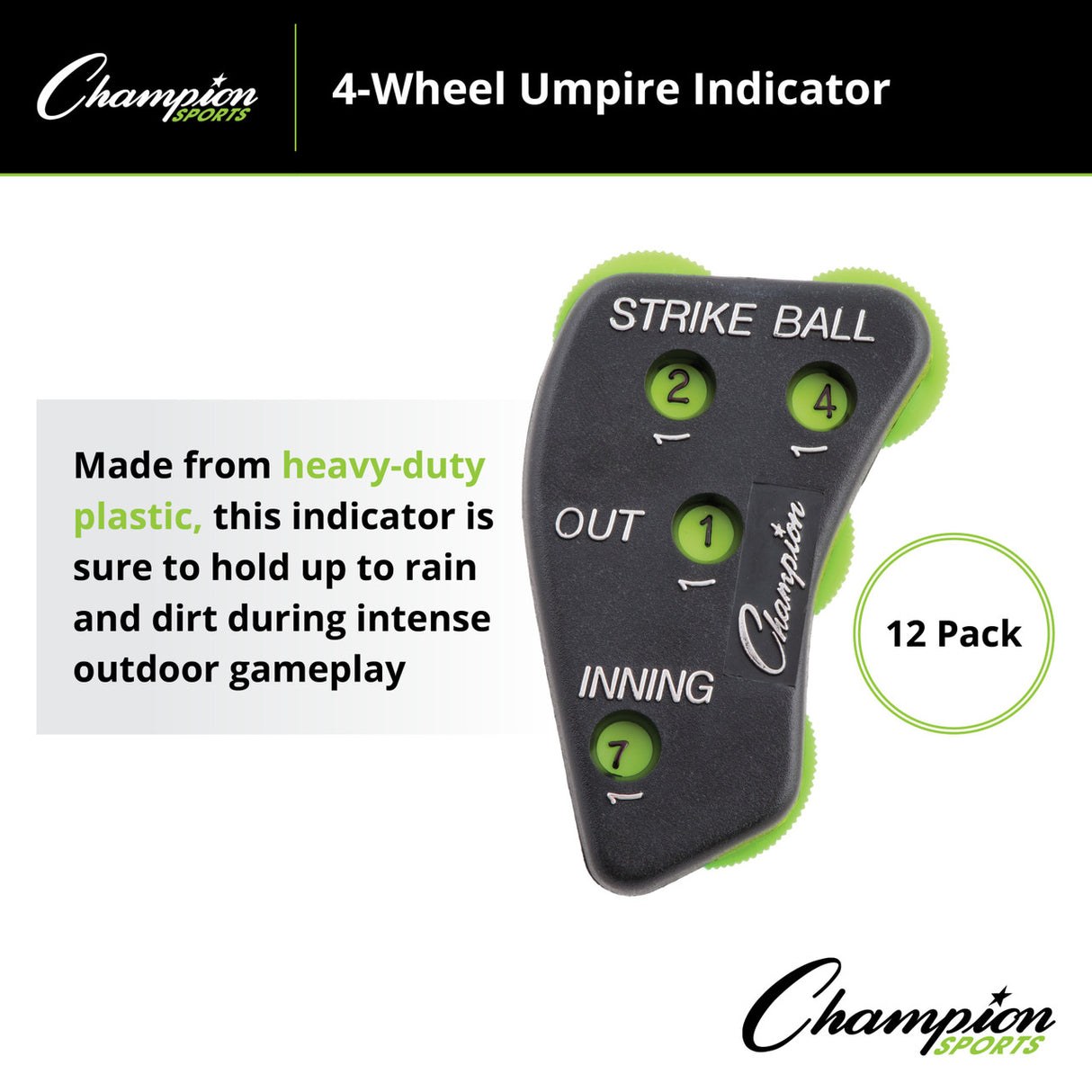 Champion Sports 4-WHEEL UMPIRE INDICATOR