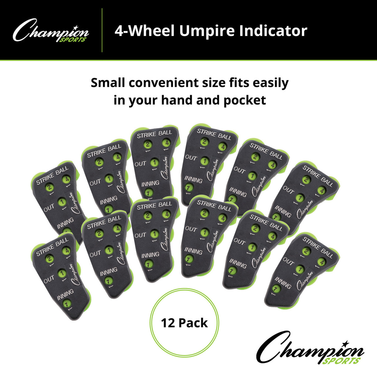 Champion Sports 4-WHEEL UMPIRE INDICATOR