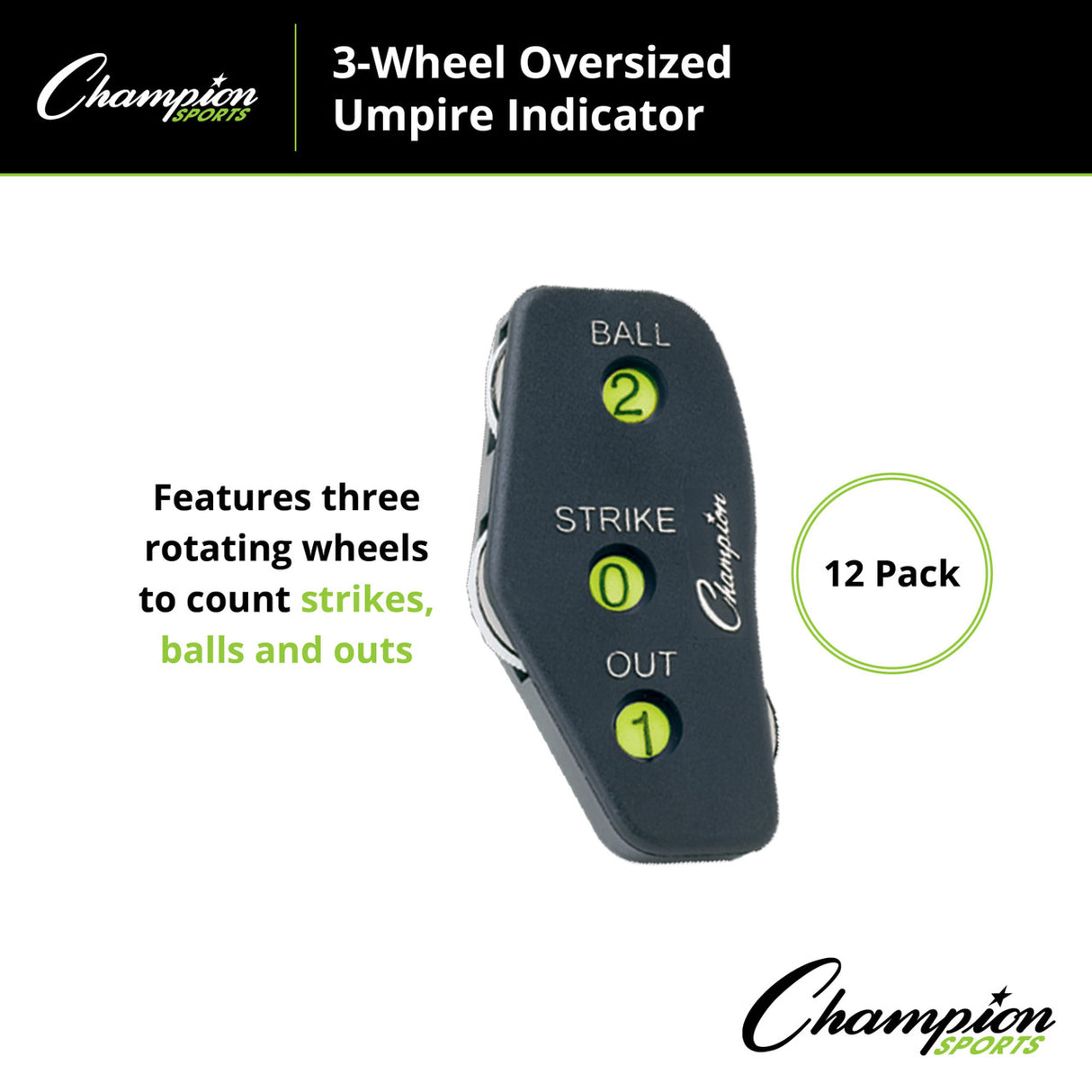 Champion Sports OVERSIZED UMPIRE INDICATOR
