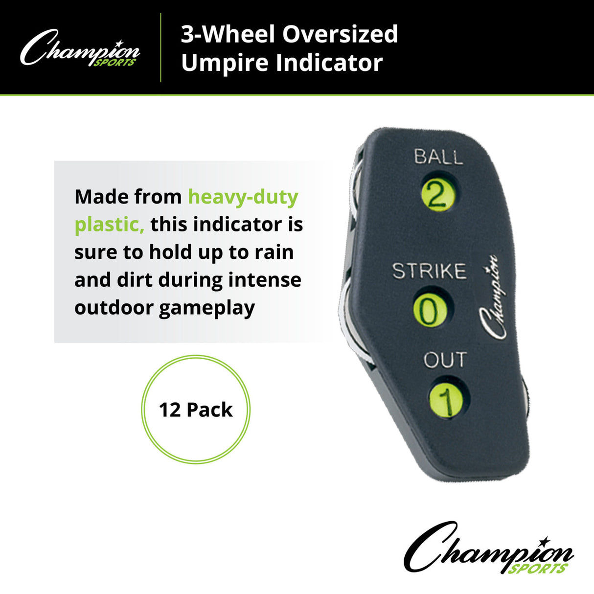 Champion Sports OVERSIZED UMPIRE INDICATOR