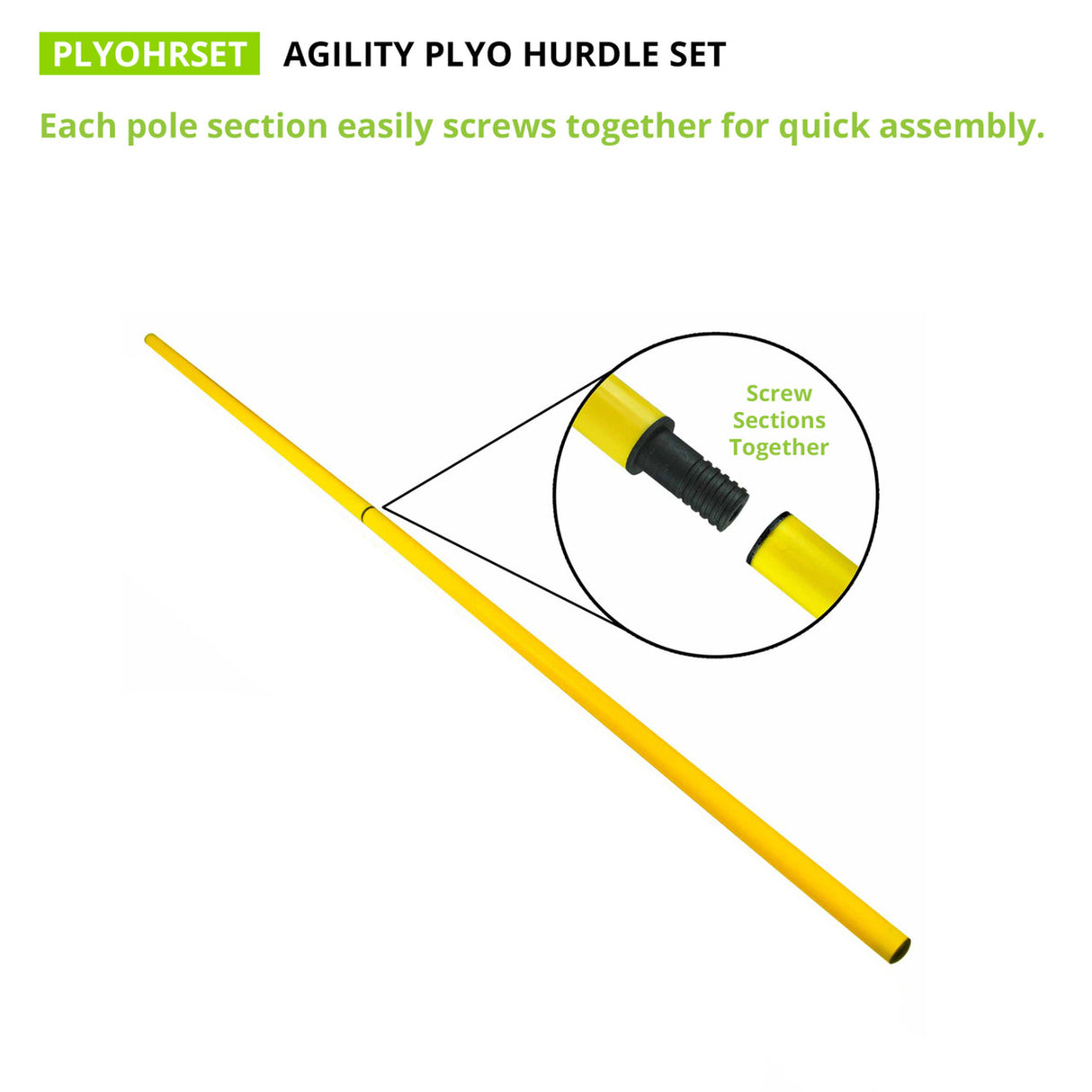Champion Sports AGILITY POLE HURDLE SET