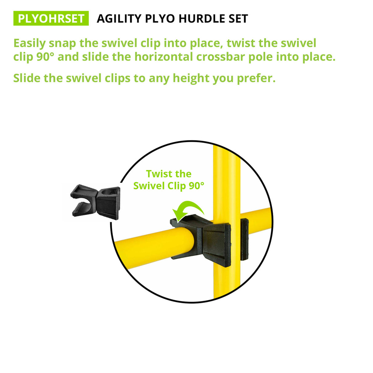 Champion Sports AGILITY POLE HURDLE SET