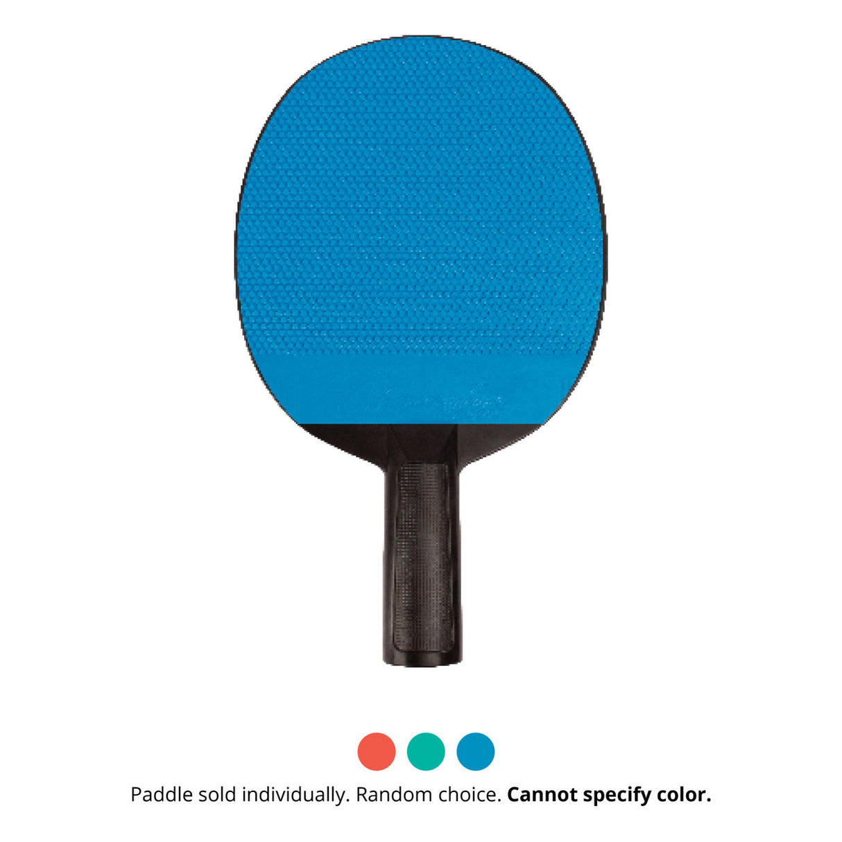 Champion Sports RUBBER FACE PLASTIC TABLE TENNIS PADDLE