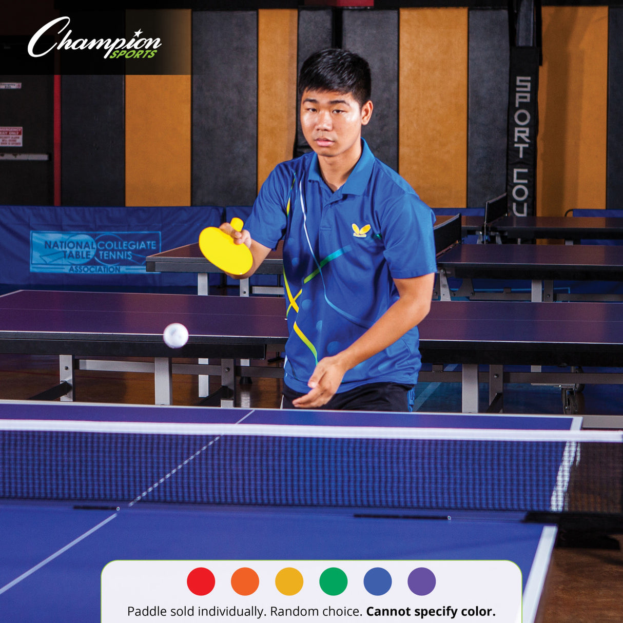 Champion Sports PLASTIC TABLE TENNIS PADDLE