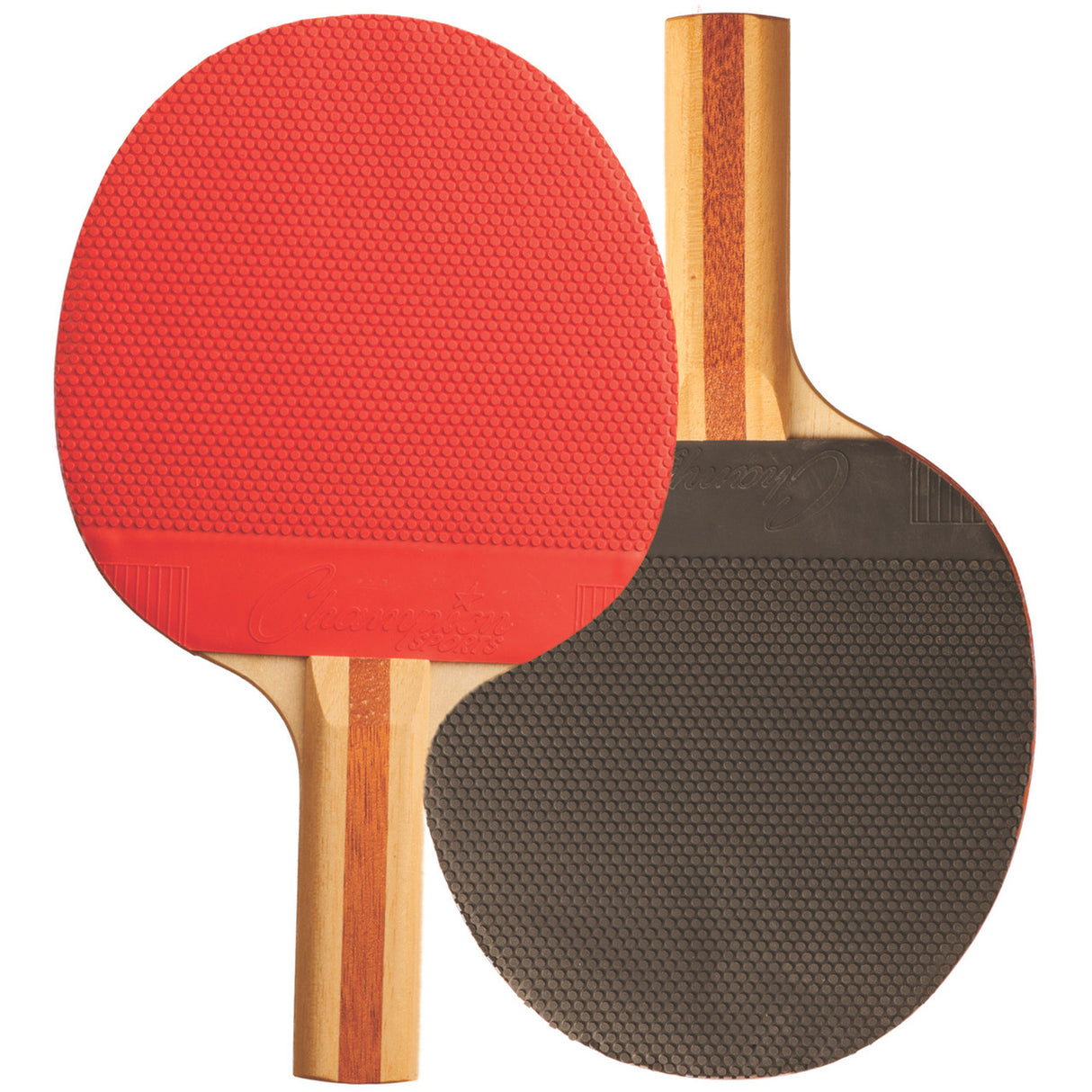 Champion Sports 7-PLY PIPS OUT RUBBER FACE TABLE TENNIS PADDLE 2-4-7