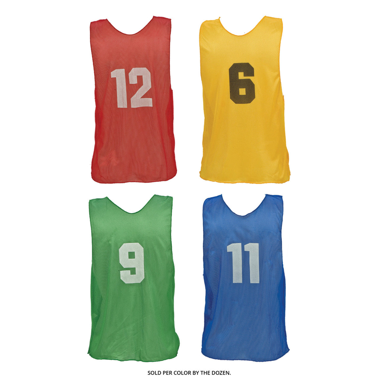 NUMBERED PRACTICE VEST, ADULT BLUE