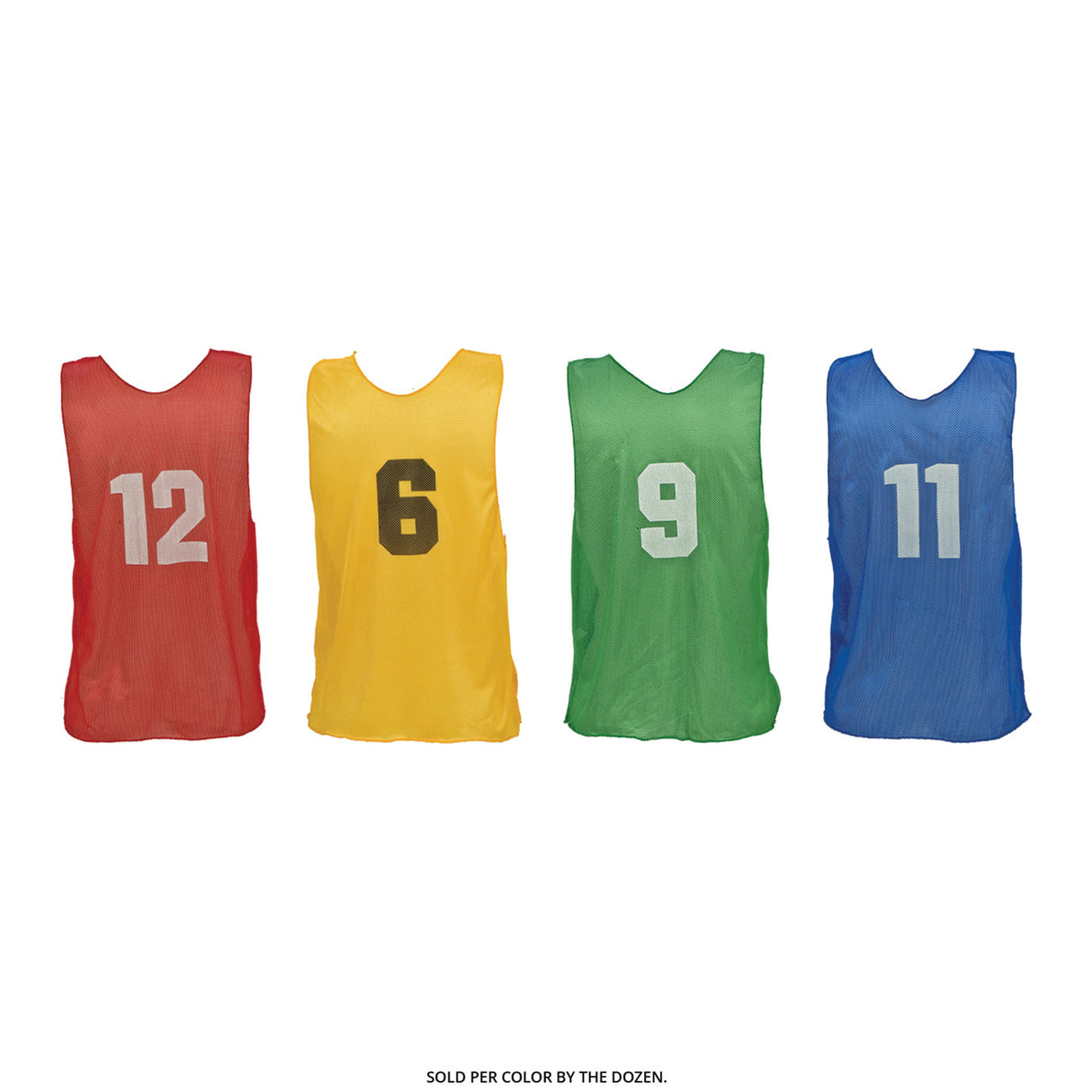 NUMBERED PRACTICE VEST, YOUTH BLUE