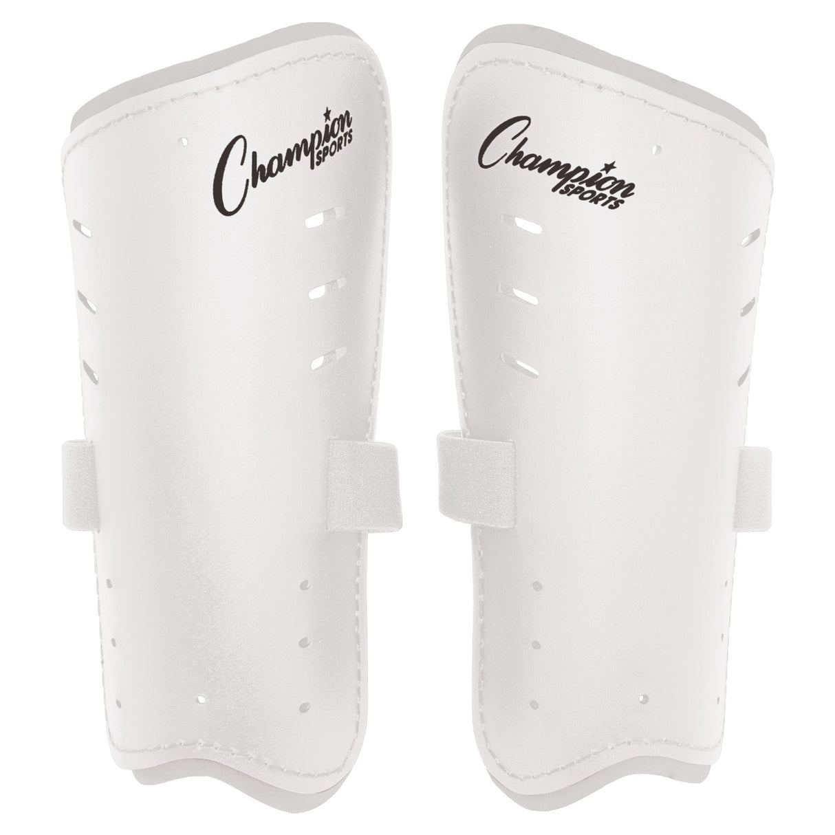 Champion Sports MOLDED SHIN GUARDS 7" WHITE