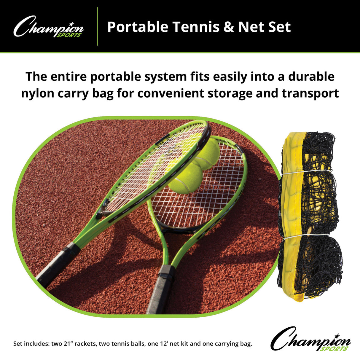 Champion Sports TENNIS NET SET