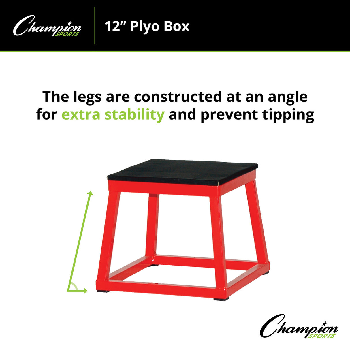 Champion Sports PLYO BOX 12" H