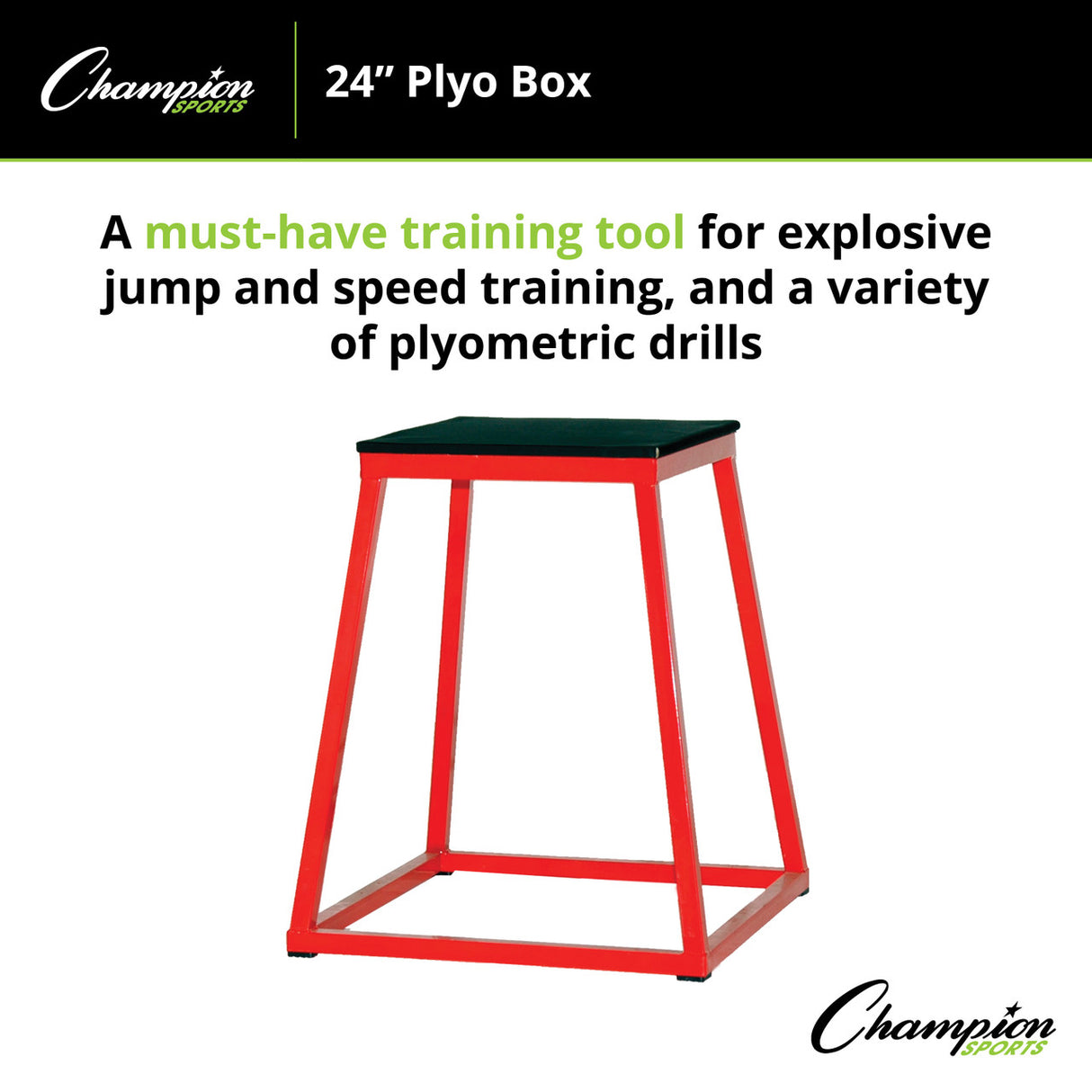 Champion Sports PLYO BOX 12" H