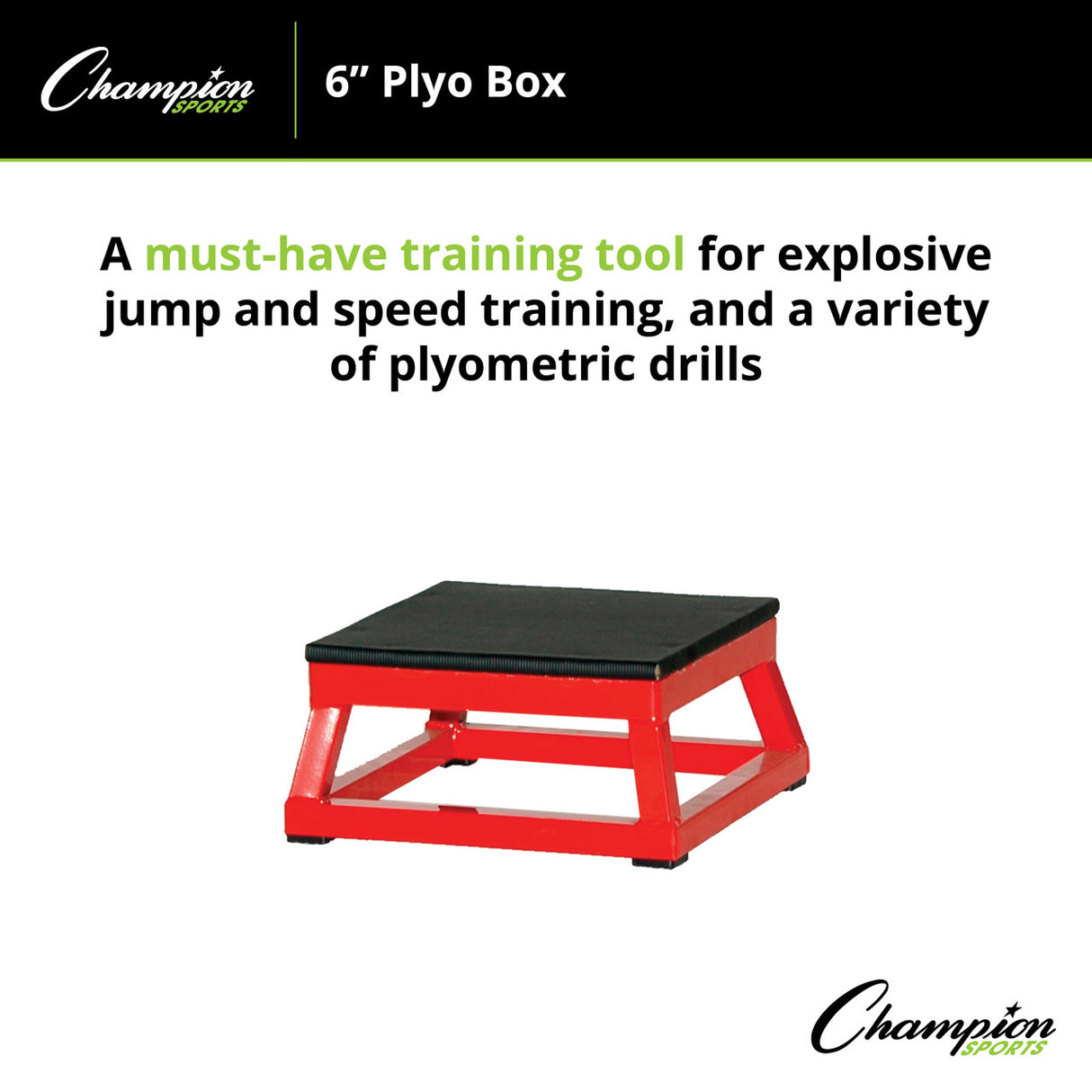 Champion Sports PLYO BOX 12" H