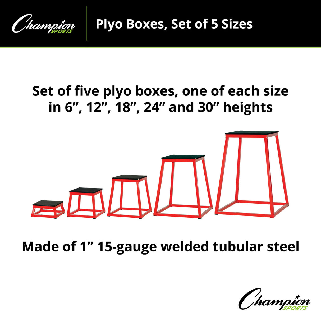 Champion Sports PLYO BOX 12" H