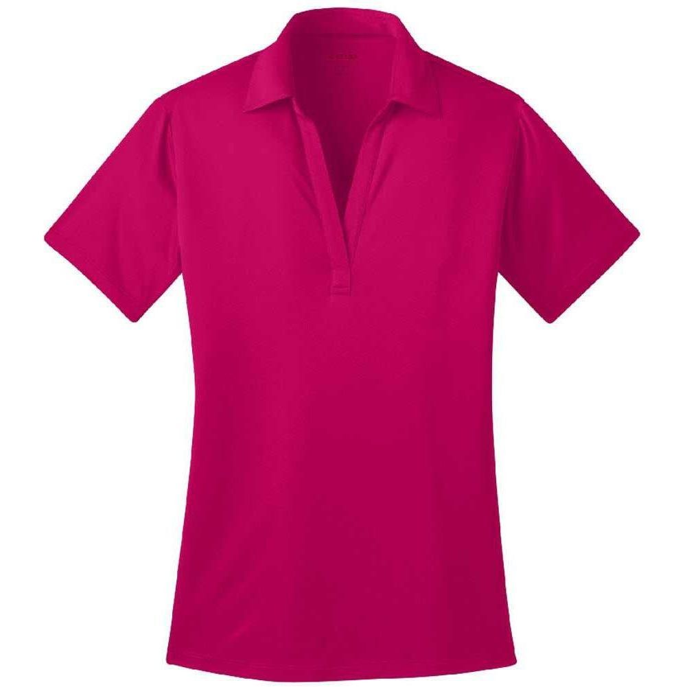 Ladies Silk Touch Performance Polo's in 16 Colors - Sizes XS-4XL-PinkRaspberry Joe's USA Pink Raspberry XS