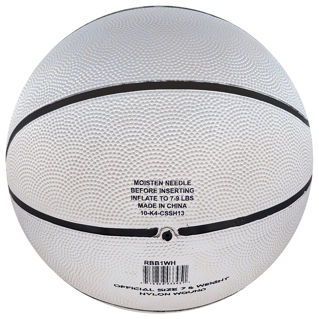 SIZE 7 RUBBER BASKETBALL ORANGE