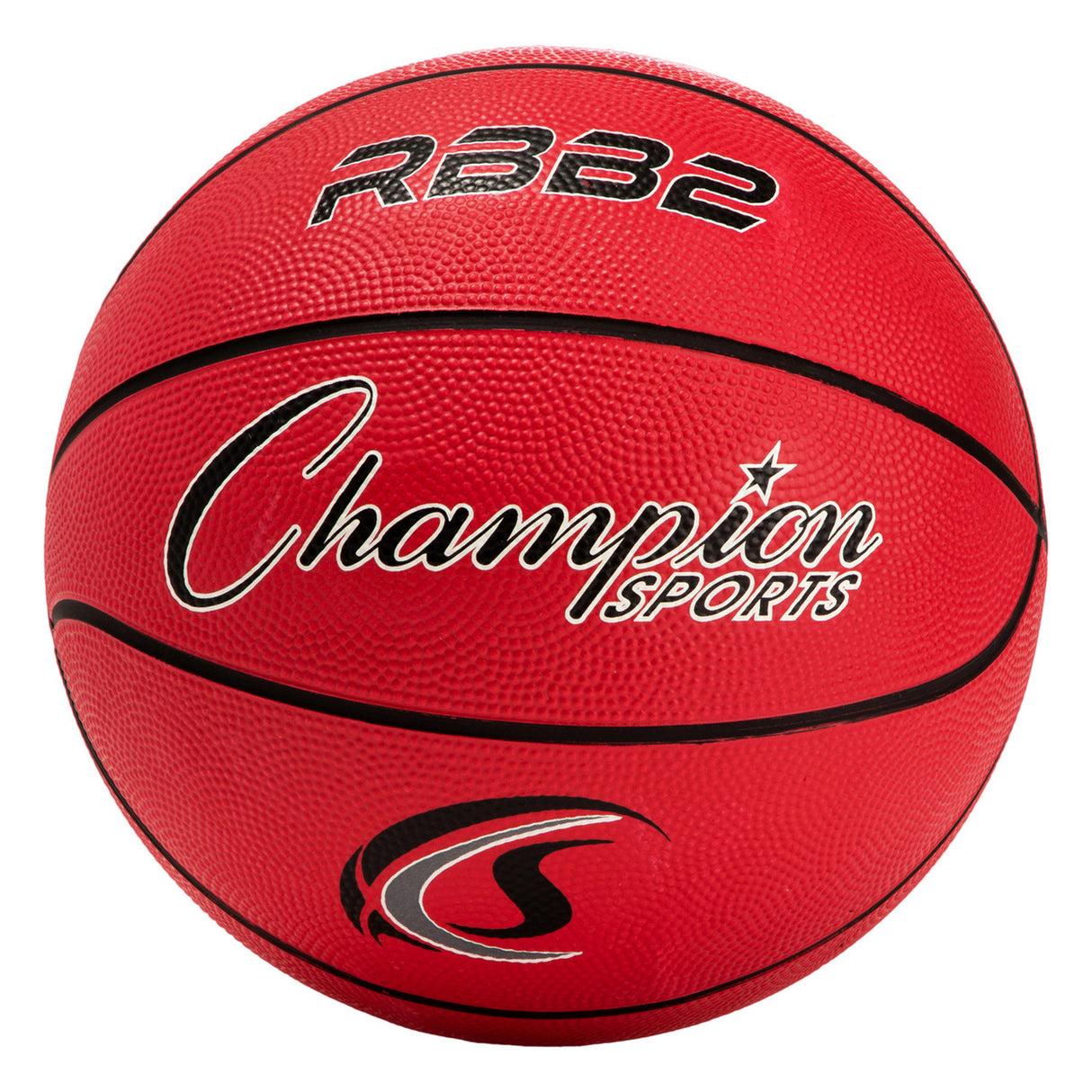 SIZE 5 RUBBER BASKETBALL RED