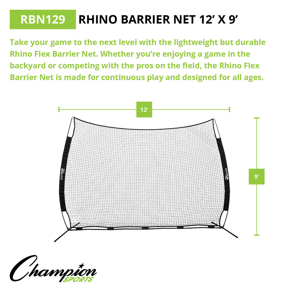 RHINO Flex RHINO FLEX BARRIER NET 12' X 9'