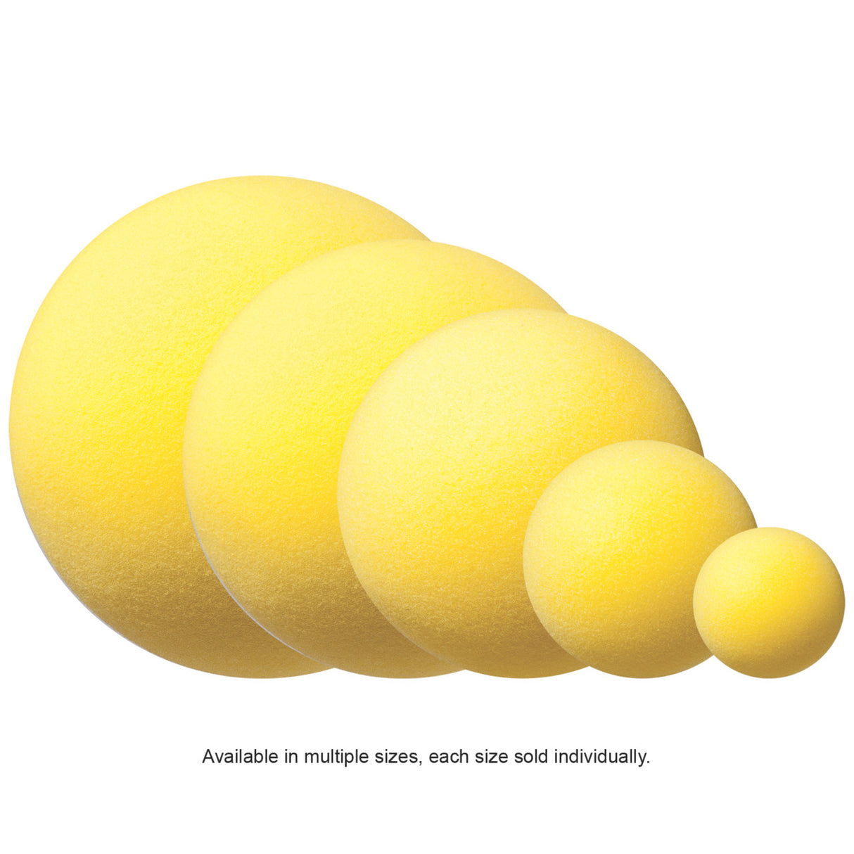 Champion Sports UNCOATED REGULAR DENSITY FOAM BALL 3" D