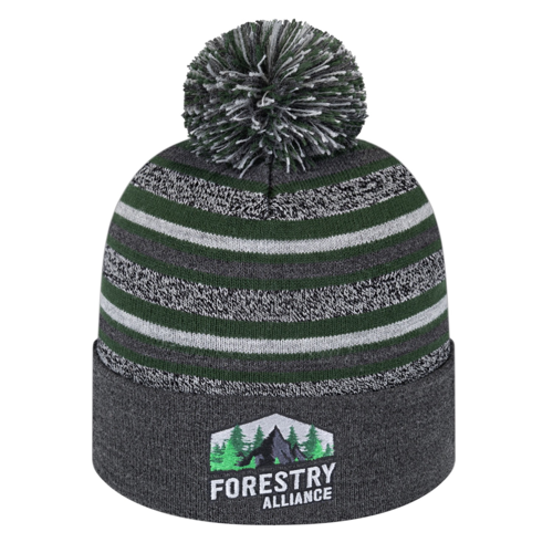 Cap America USA-Made Beanie RKL12 Striped Knit Cap with Cuff