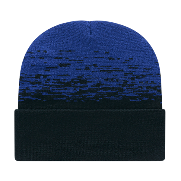 Cap America USA-Made Beanie RKS12 Static Pattern Knit Cap with Cuff