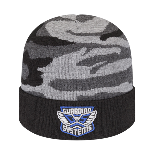 Cap America USA-Made Beanie RKUC12 Urban Camouflage Knit Cap with Solid Color Cuff