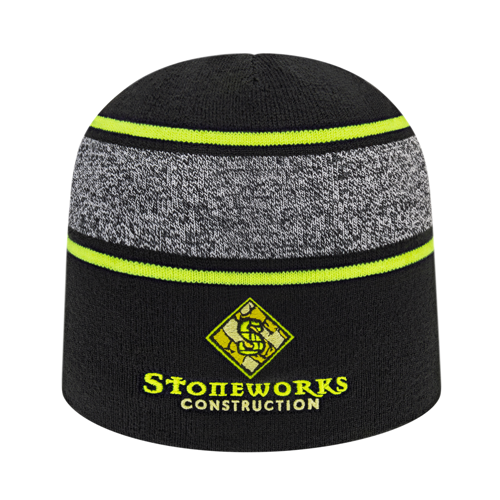 Cap America USA-Made Beanie RKV9 Variegated Striped Beanie