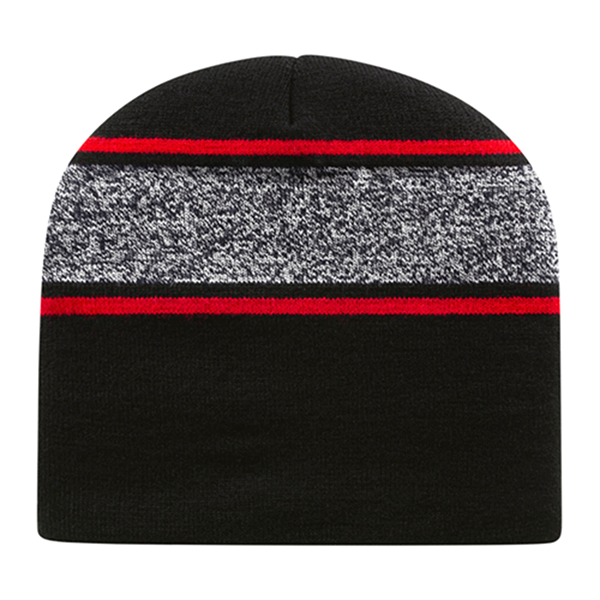 Cap America USA-Made Beanie RKV9 Variegated Striped Beanie