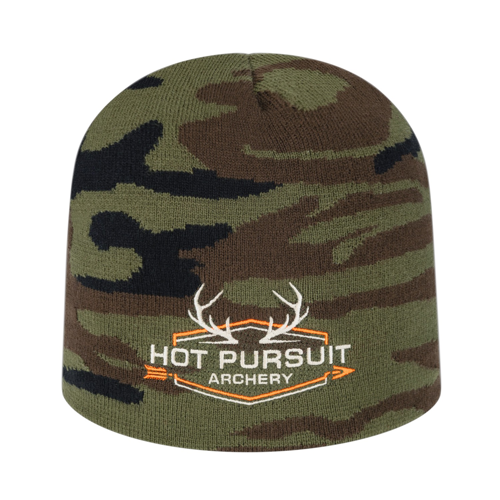 Cap America USA-Made Beanie RKWC9 Woodland Camouflage Knit Beanie