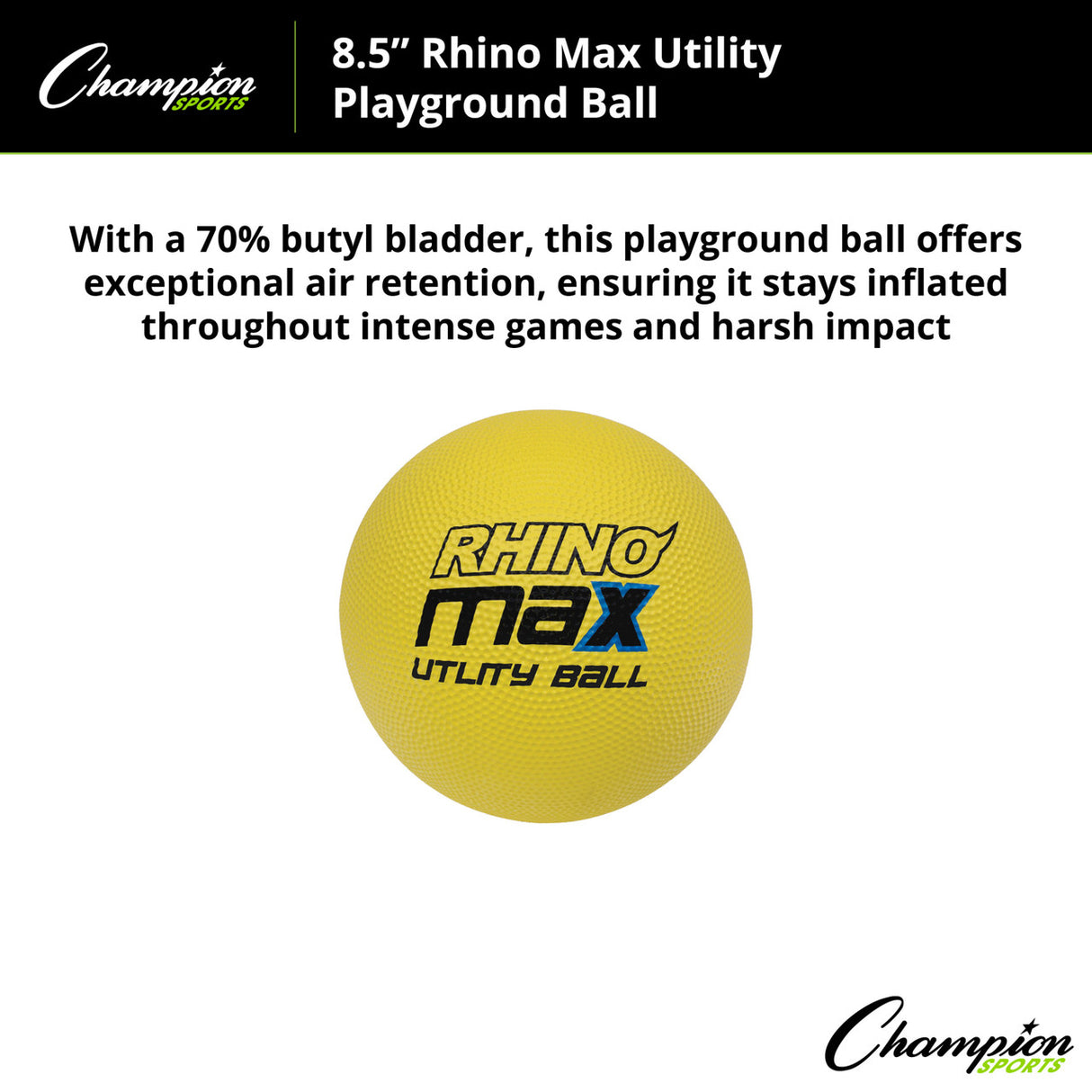 RHINO MAX UTILITY PLAYGROUND BALL 8.5" D