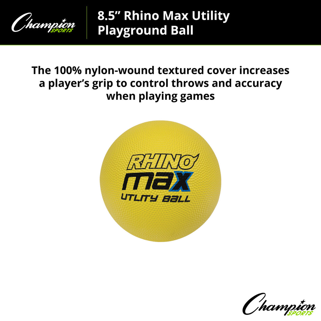 RHINO MAX UTILITY PLAYGROUND BALL 8.5" D