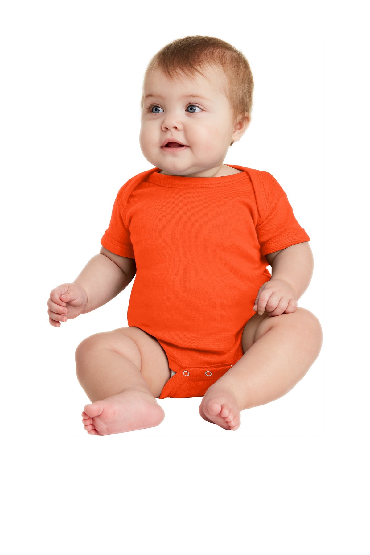 Rabbit Skins ™ Infant Short Sleeve Baby Rib Bodysuit. RS4400 - Rabbit Skins RS4400 Infant & Toddler Rabbit Skins