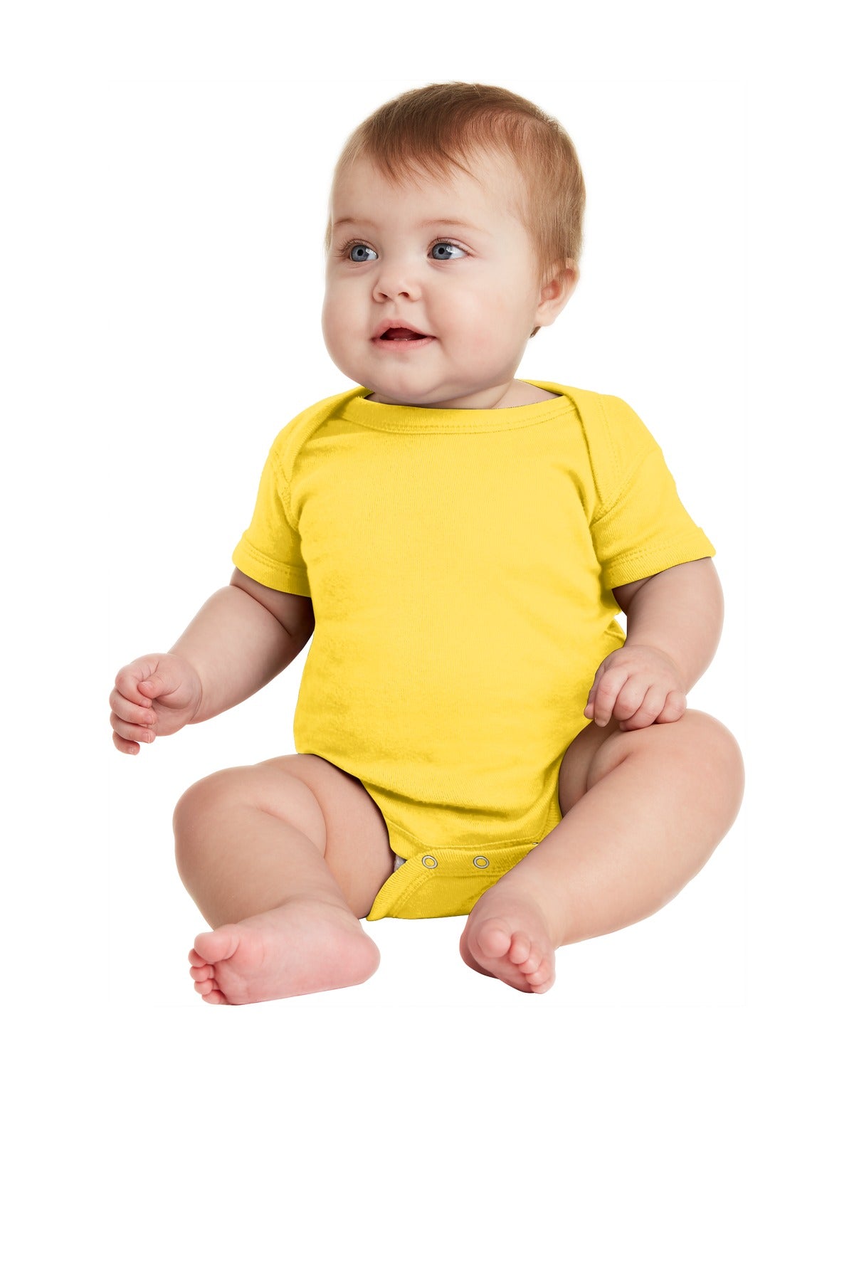 Rabbit Skins ™ Infant Short Sleeve Baby Rib Bodysuit. RS4400 - Rabbit Skins RS4400 Infant & Toddler Rabbit Skins